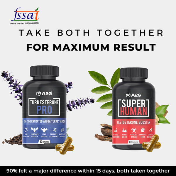 Superhuman X Turkesterone Pro Combo - a2glifestyle